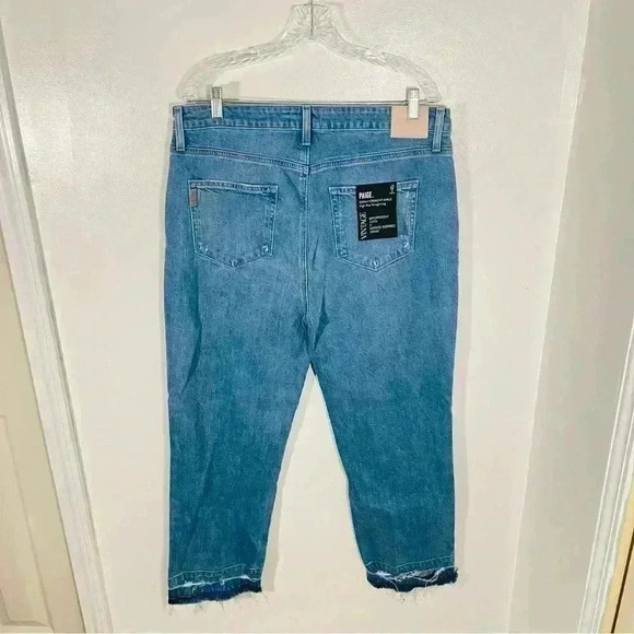 NWT PAIGE Denim Sarah Straight Leg Ankle Jeans Vintage Undone Riya Distressed - Picture 5 of 11